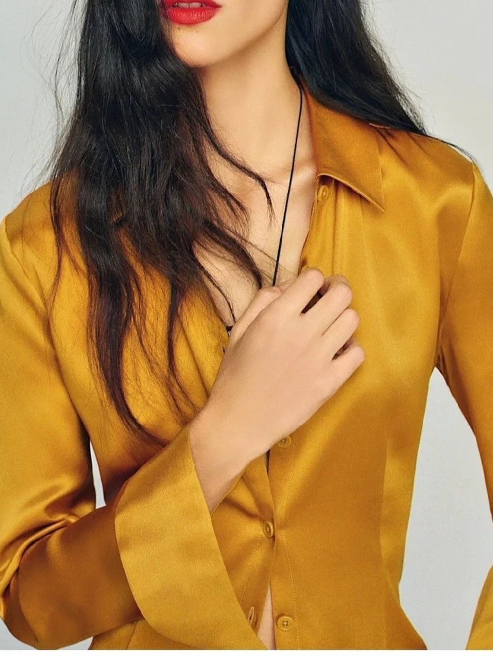 *NWT* Reformation Raya Fitted Silk Shirt Button Down Size 0